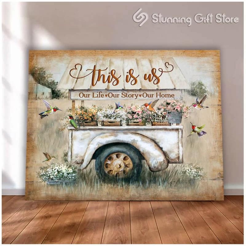 Hummingbird This Is Us Unframed / Wrapped Canvas Wall Decor Poster