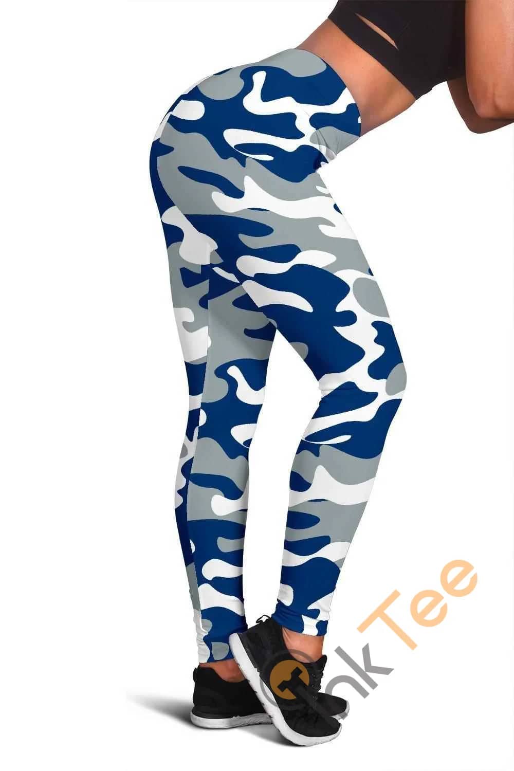 Indianapolis Colts Inspired Tru Camo 3D All Over Print For Yoga Fitness Fashion Women'S Leggings