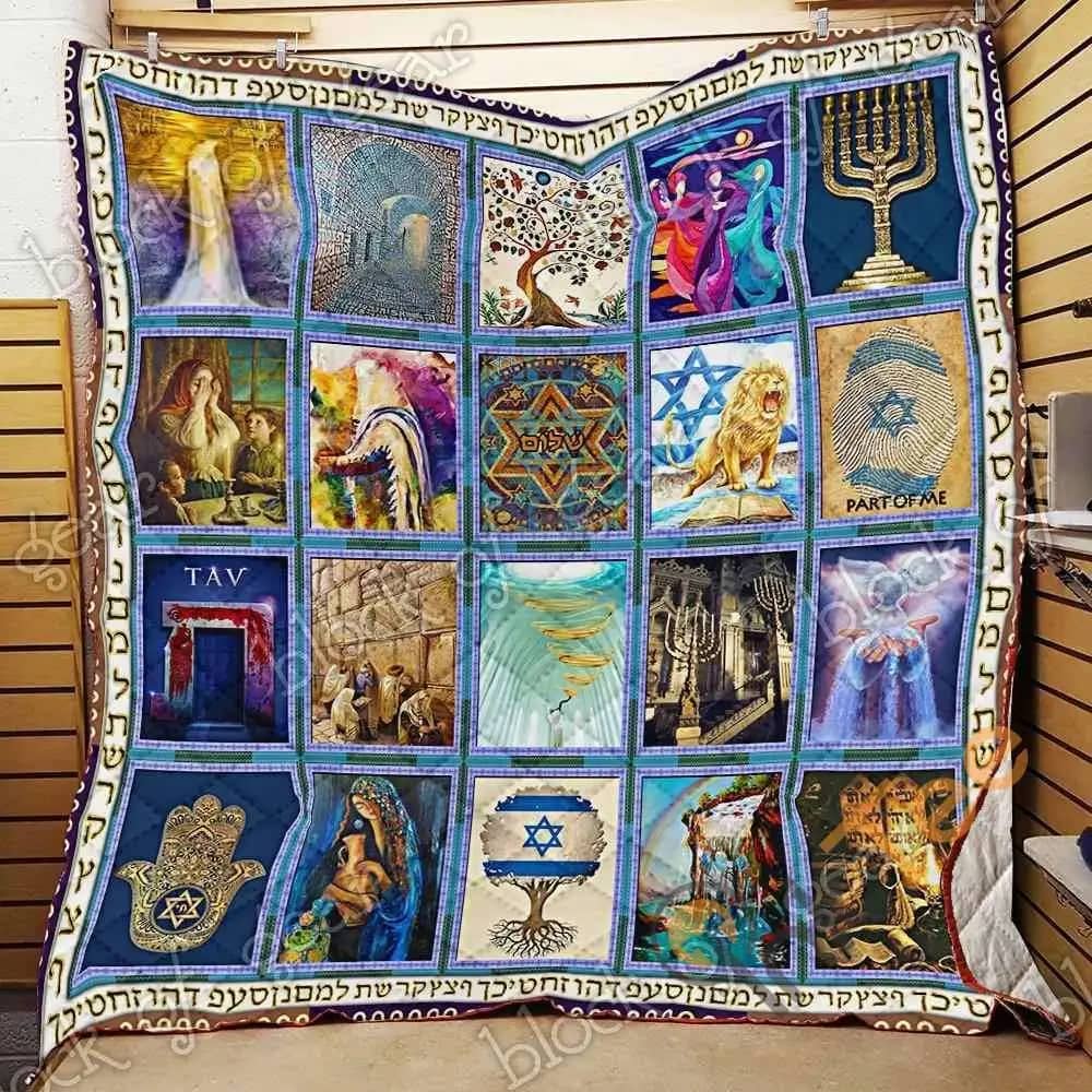 Jewish Culture  Blanket Kc1207 Quilt