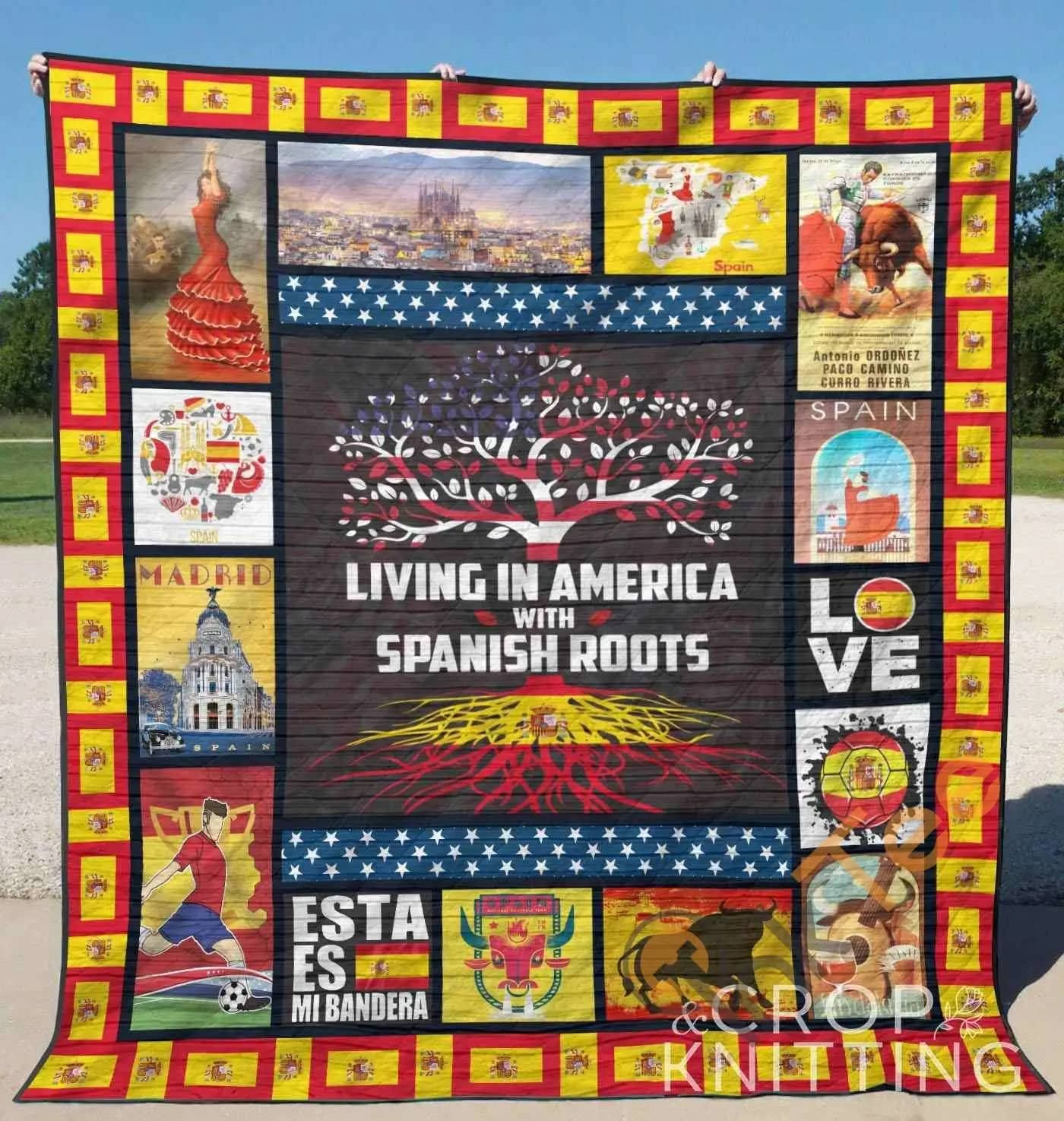 Living In America With Spanish Roots   Blanket Th1307 Quilt