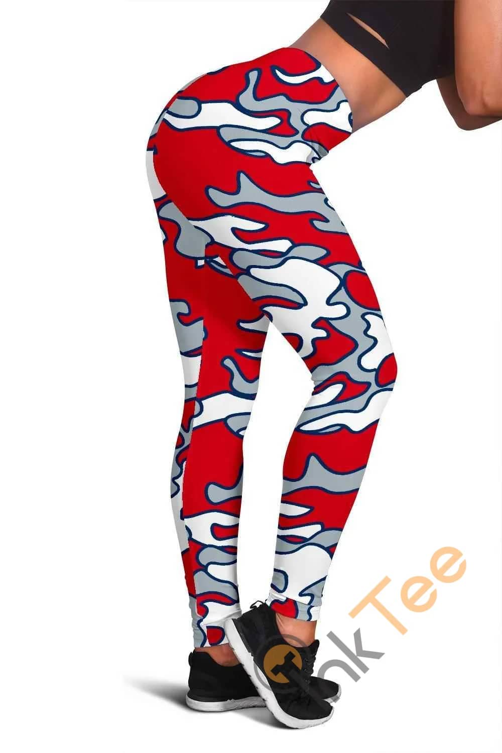 Los Angeles Angels Inspired Tru Camo 3D All Over Print For Yoga Fitness Fashion Women's Leggings