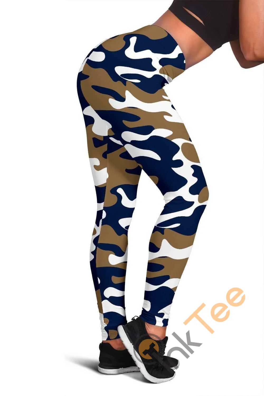 Los Angeles Rams Inspired Tru Camo 3D All Over Print For Yoga Fitness Fashion Women's Leggings