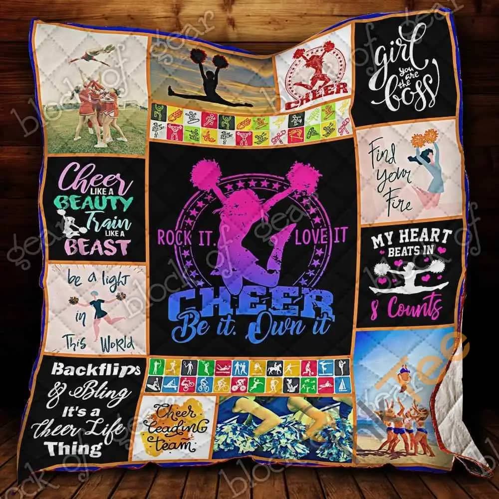 Love Cheerleading  Blanket Kc1207 Quilt