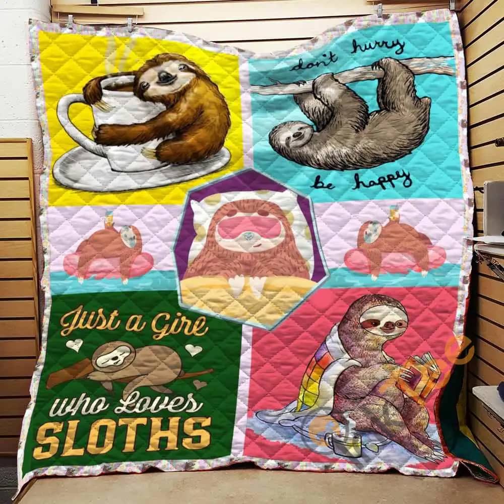 Love Sloth  Blanket TH1707 Quilt