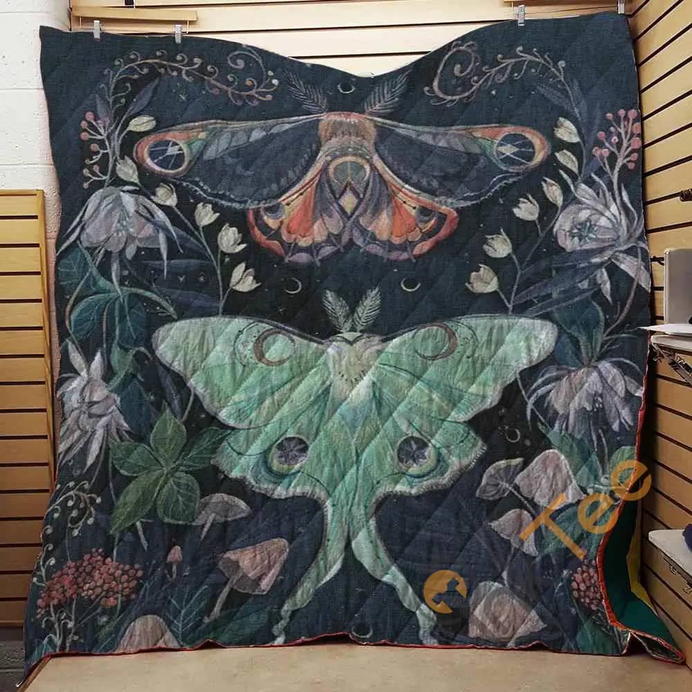 Luna Moth Throw  Blanket TH2906 Quilt