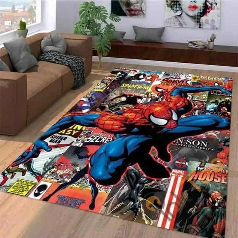 Marvel Superhero Spiderman Comic Area  Amazon Best Seller Sku 2967 Rug