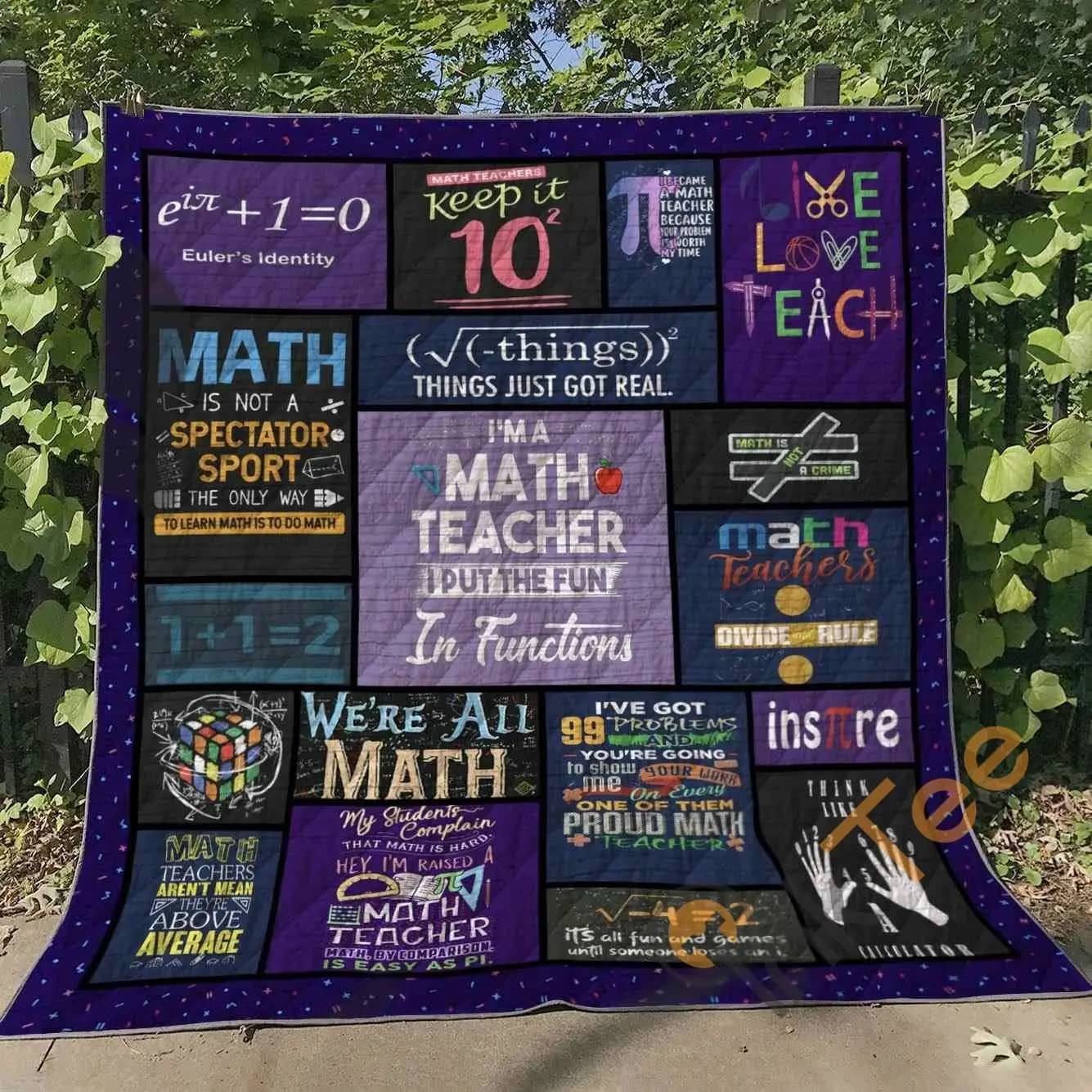 Math Teacher  Blanket TH2906 Quilt