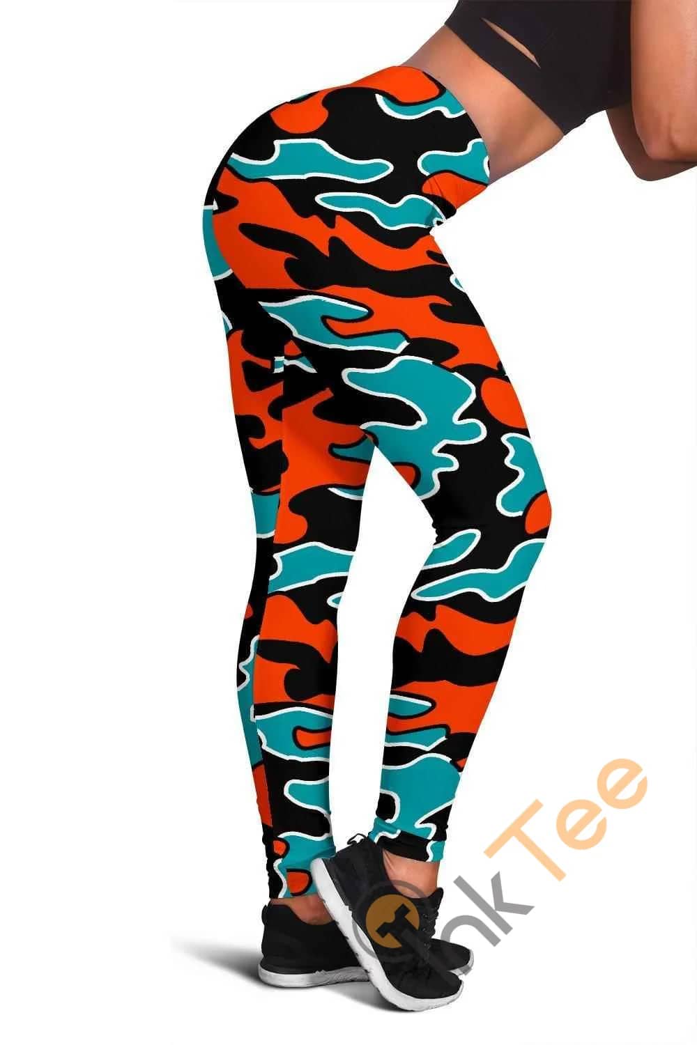 Miami Marlins Inspired Tru Camo 3D All Over Print For Yoga Fitness Fashion Women's Leggings
