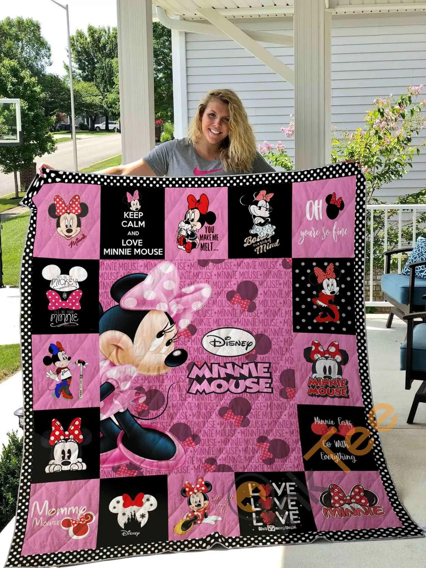 Minnie Mouse  Blanket Ha0910 Quilt