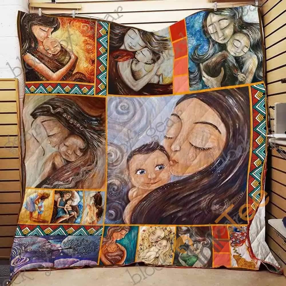 Mom And Son  Blanket KC1507 Quilt