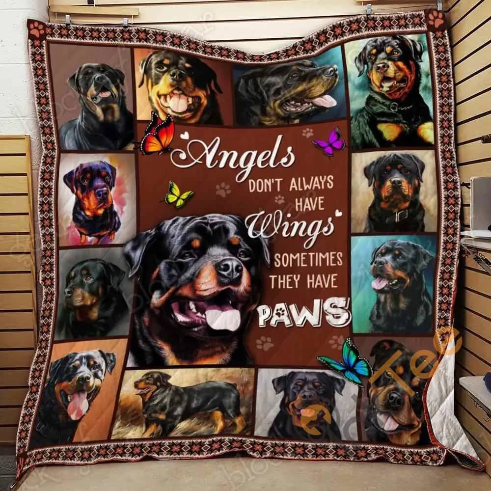 My Angel Dog, Rottweiler  Blanket Kc1207 Quilt