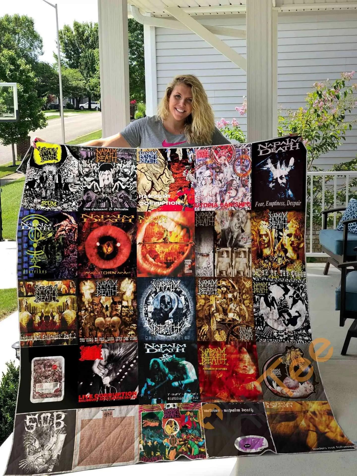 Napalm Death Style 2  Blanket Th1707 Quilt