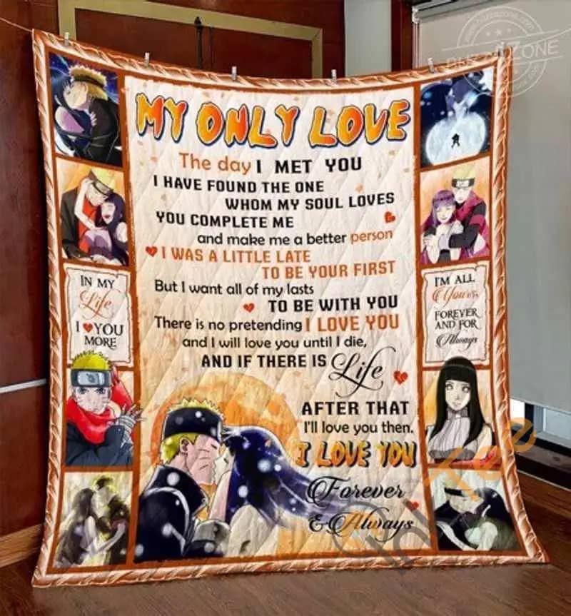 Naruto, My Only Love  Blanlet Quilt