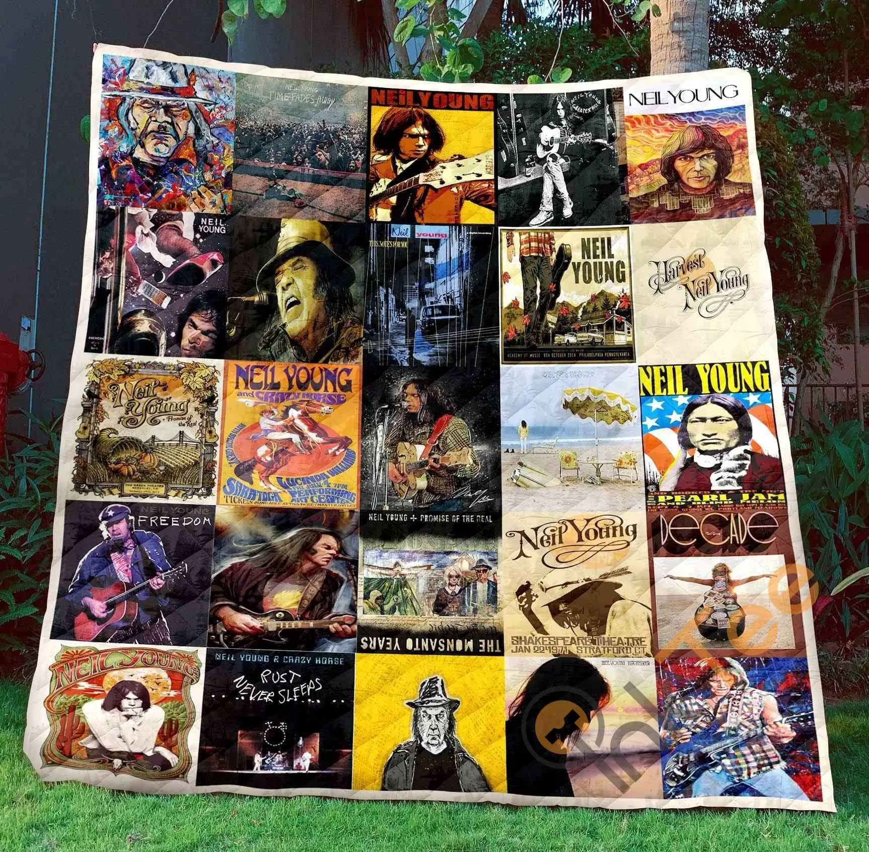 Neil Young Ver2  Blanket Th1507 Quilt