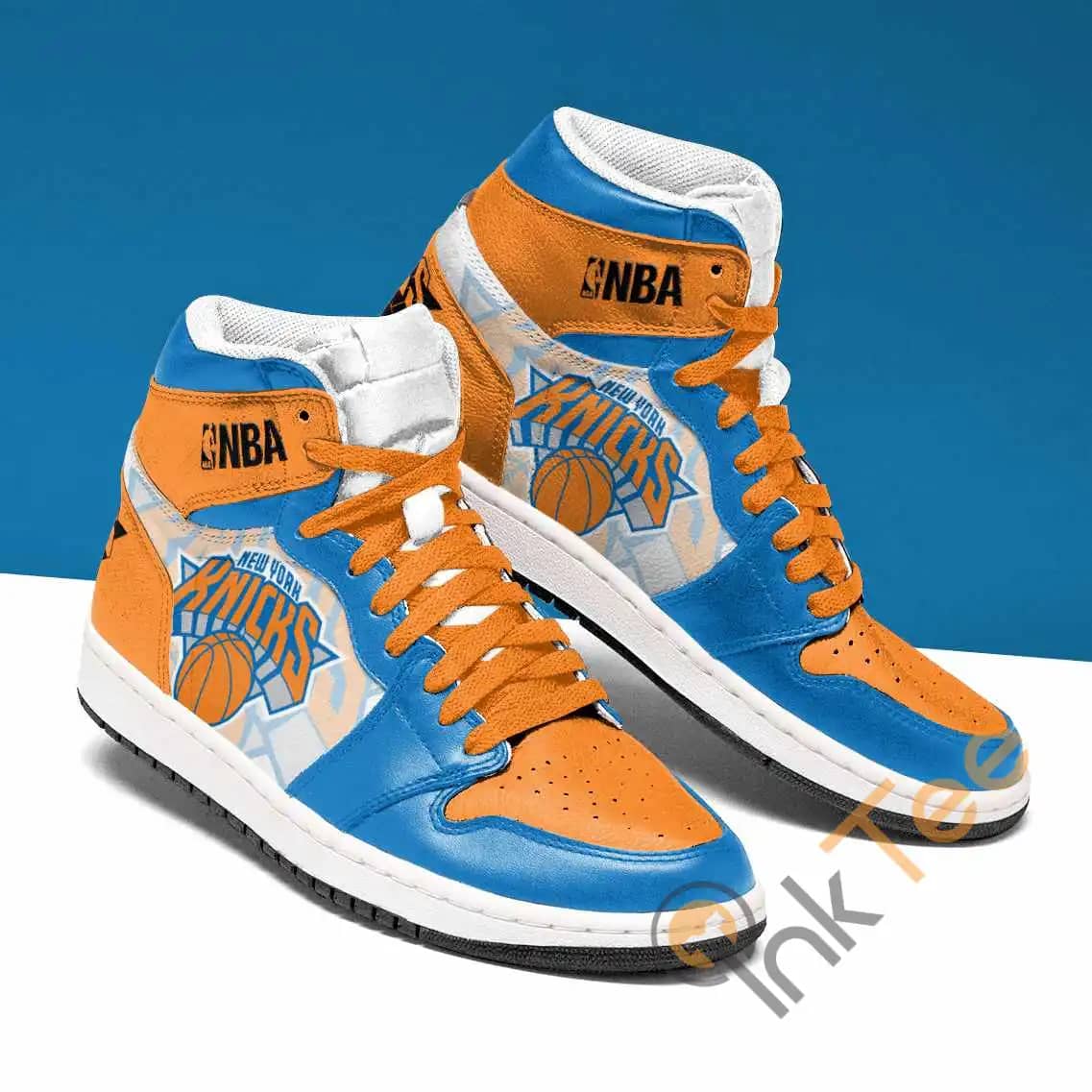 New York Knicks Basketball Team Custom Air Jordan Shoes