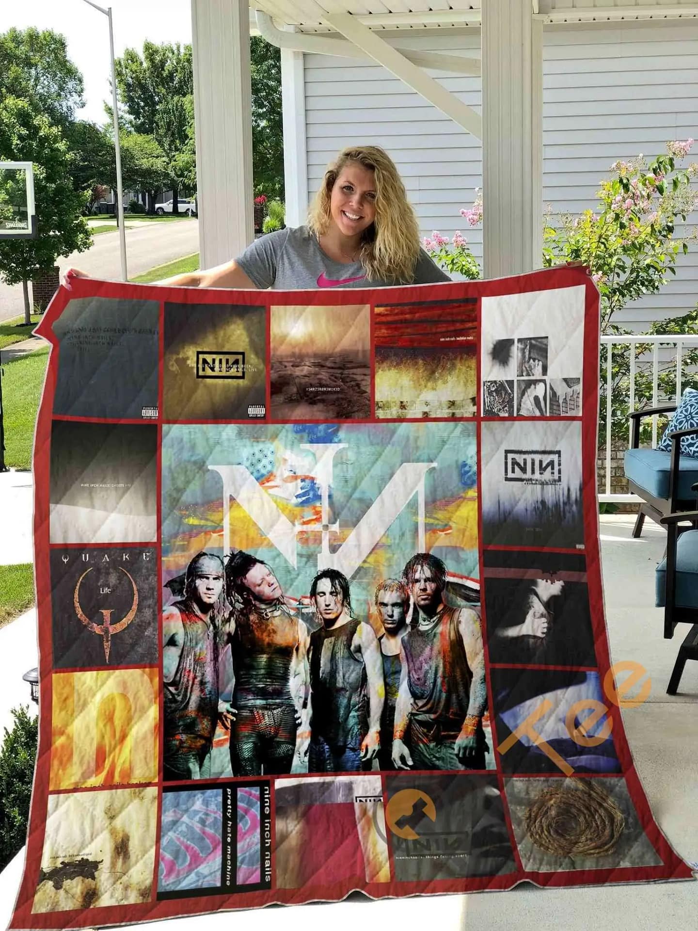 Nine Inch Nails Style 2  Blanket TH1707 Quilt
