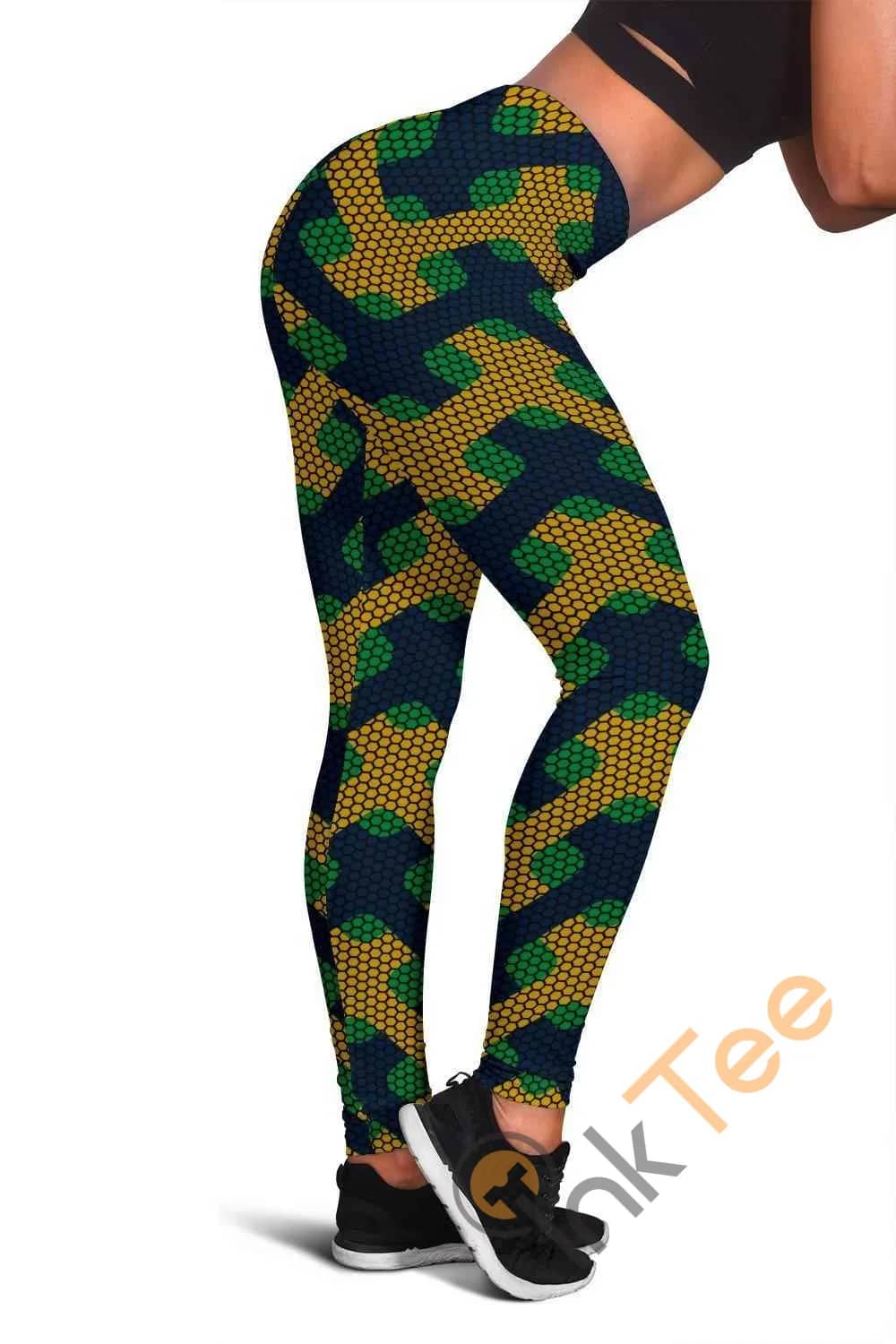 Notre Dame Fighting Irish Inspired Liberty Green 3D All Over Print For Yoga Fitness Fashion Women'S Leggings