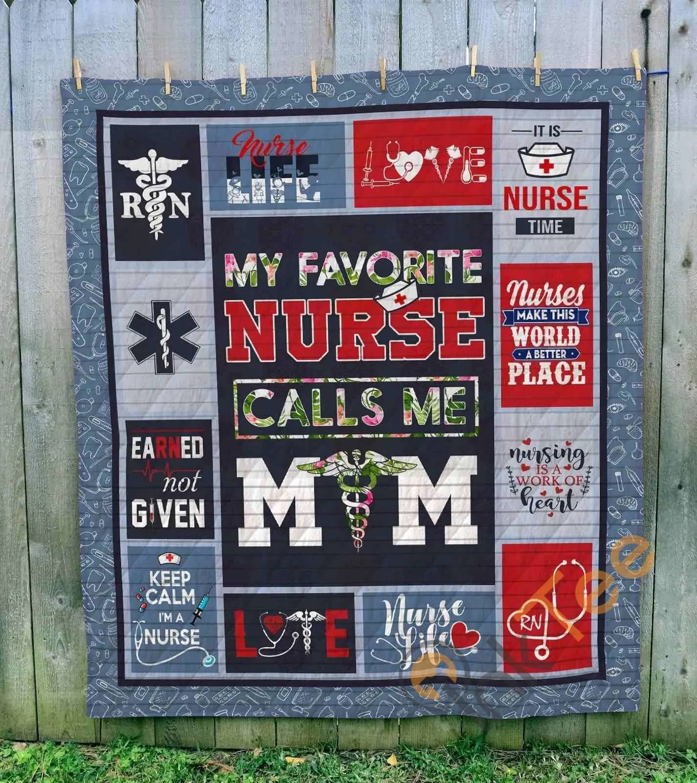 Nurse – Mom  Blanket TH10072019 Quilt