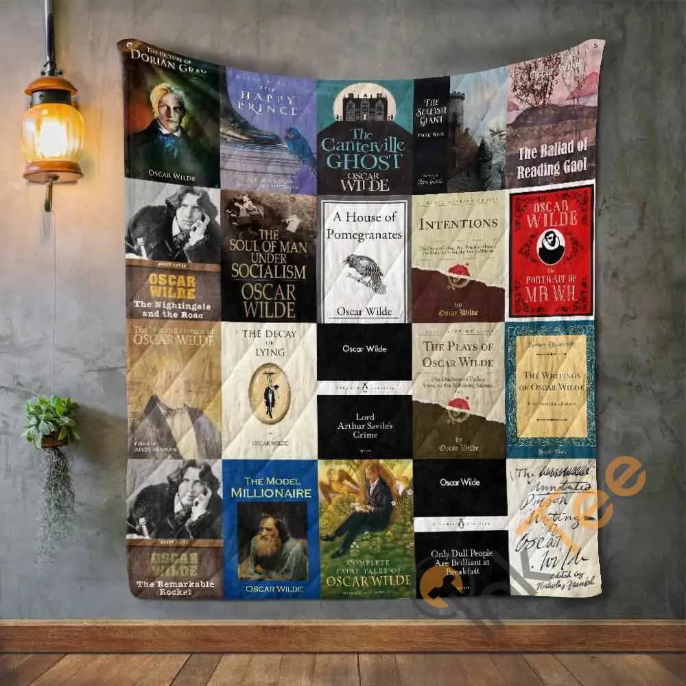 Oscar Wilde Books  Blanket Th1707 Quilt