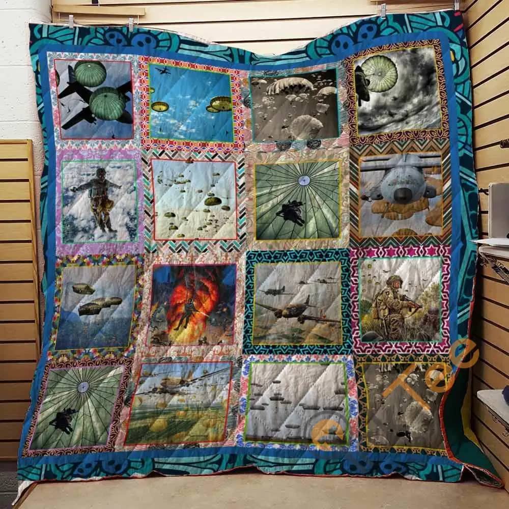 Inktee Store - Paratrooper Is The Best Blanket Th1707 Quilt Image