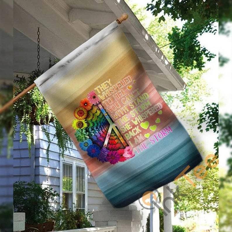 Peace And Wellbeing Ombre Watercolor Welcome Large Decorative Colorful Boho Hippie Porch Decor Summer Beach Soul Sku 0162 House Flag