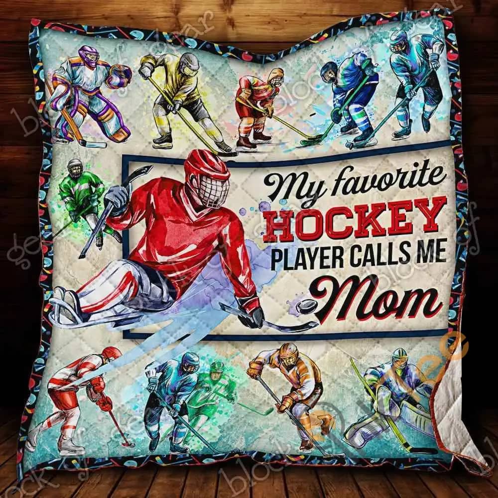 Proud Hockey Mom  Blanket KC1307 Quilt