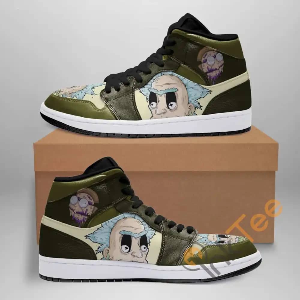 Rick And Morty Ha148 Custom Air Jordan Shoes