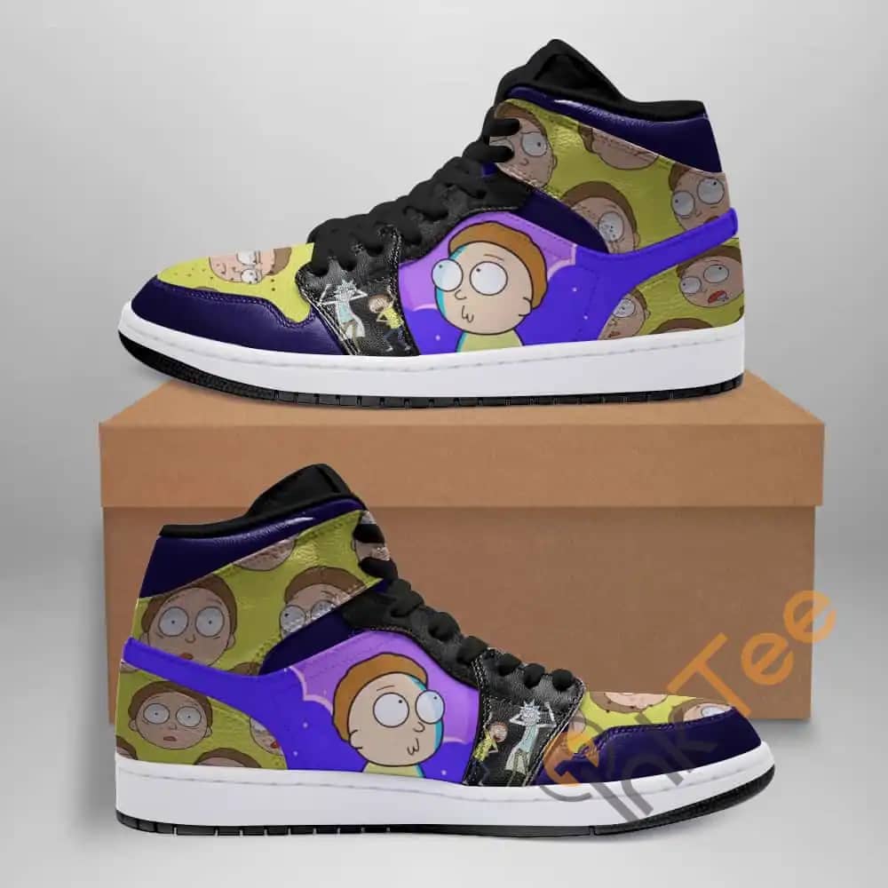 Rick And Morty Ha163 Custom Air Jordan Shoes