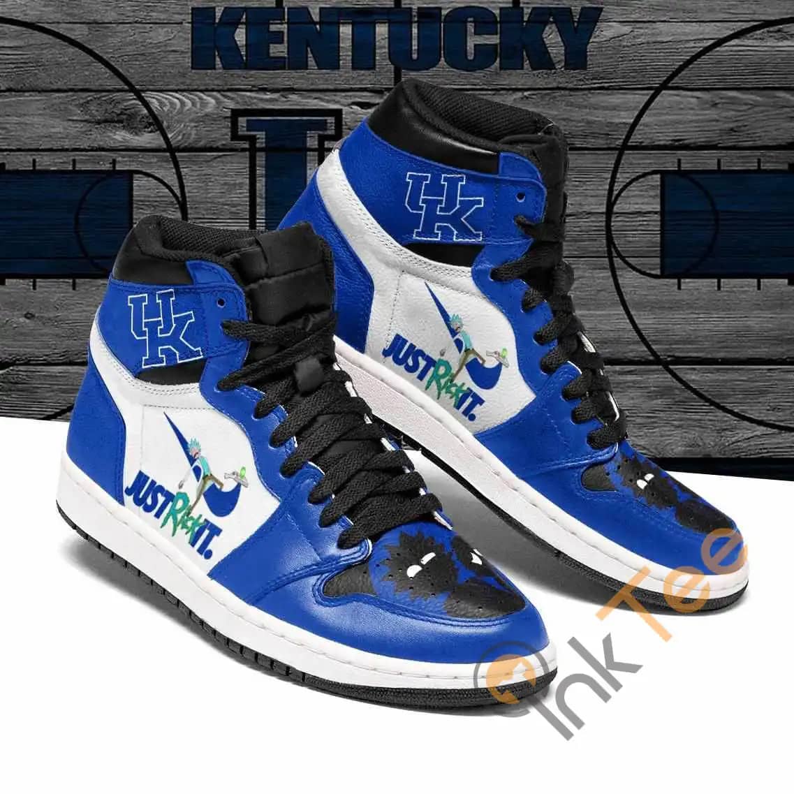 Rick And Morty Kentucky Wildcats Ha02 Custom Air Jordan Shoes