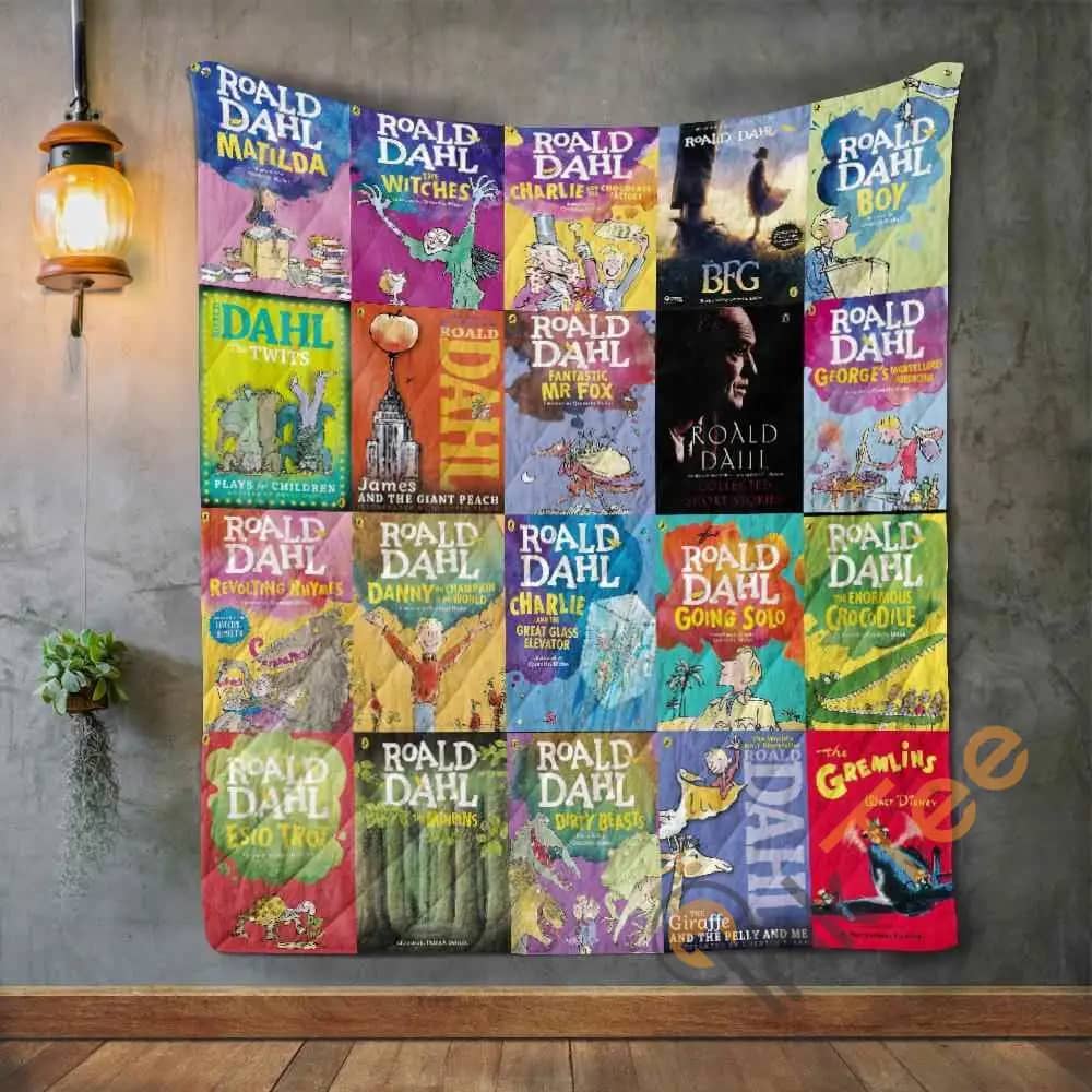 Roald Dahl Books  Blanket Th1707 Quilt