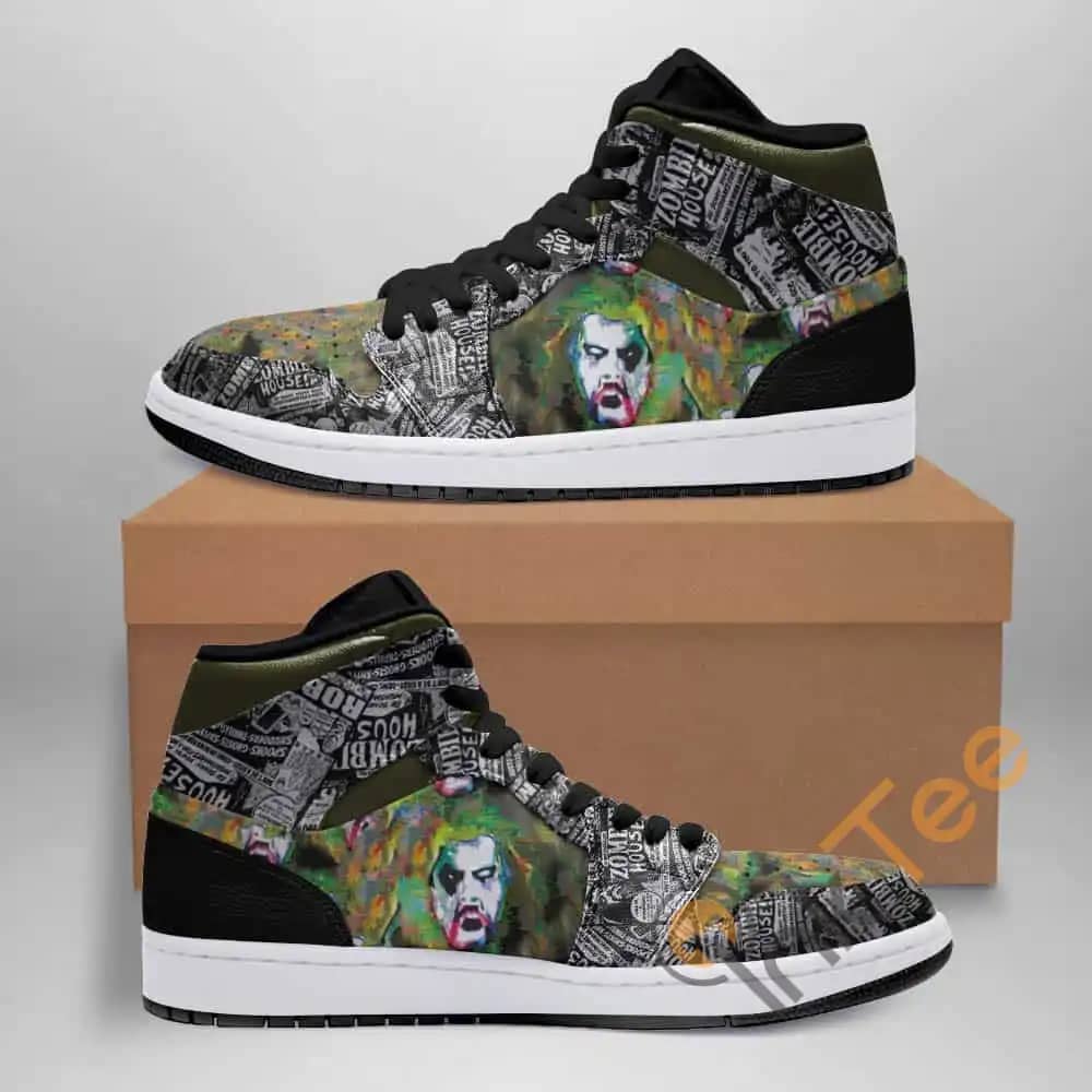 Rob Zombie (white Zombie) Ha03 Custom Air Jordan Shoes