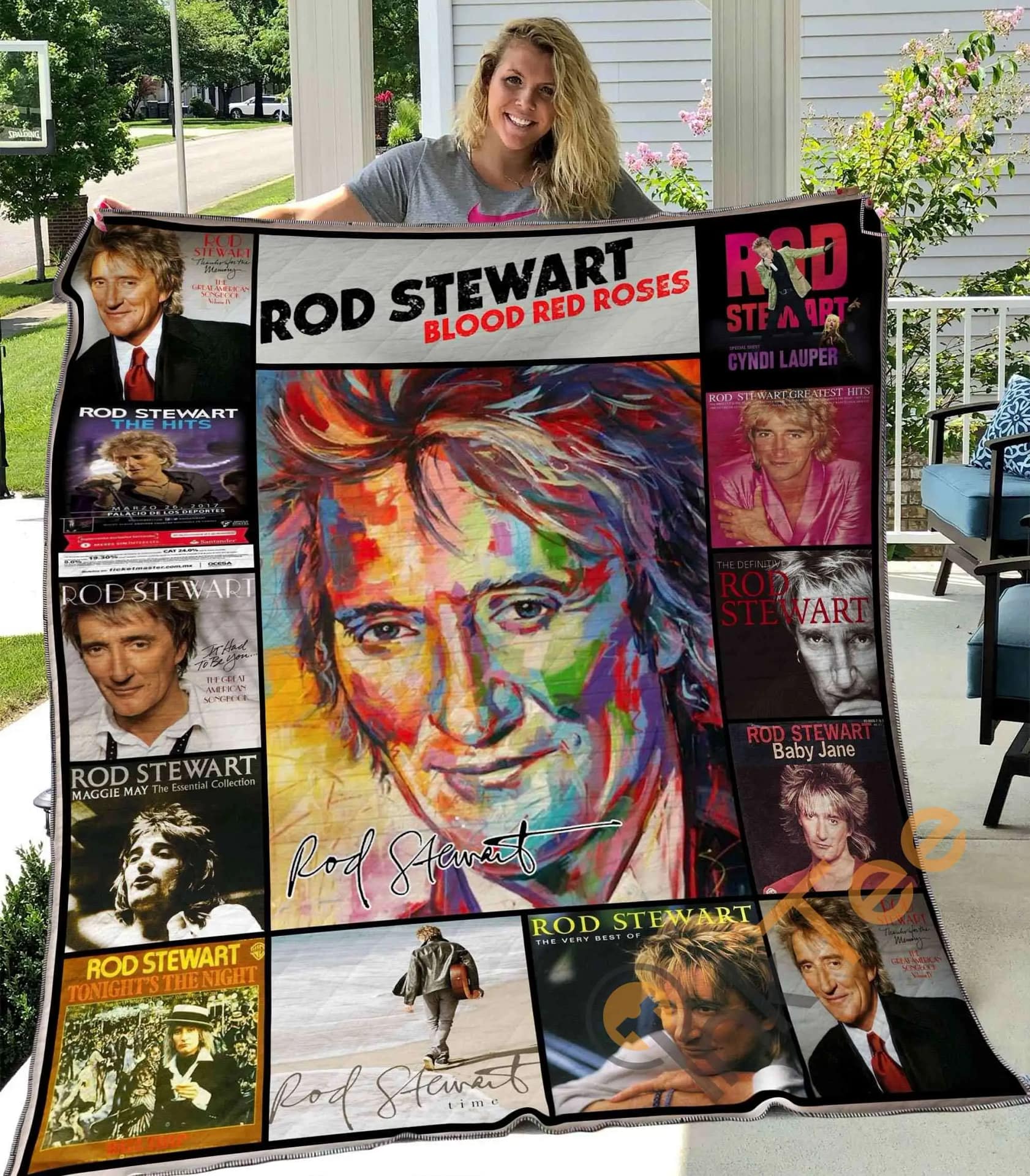 Rod Stewart V1  Blanket TH0107 Quilt
