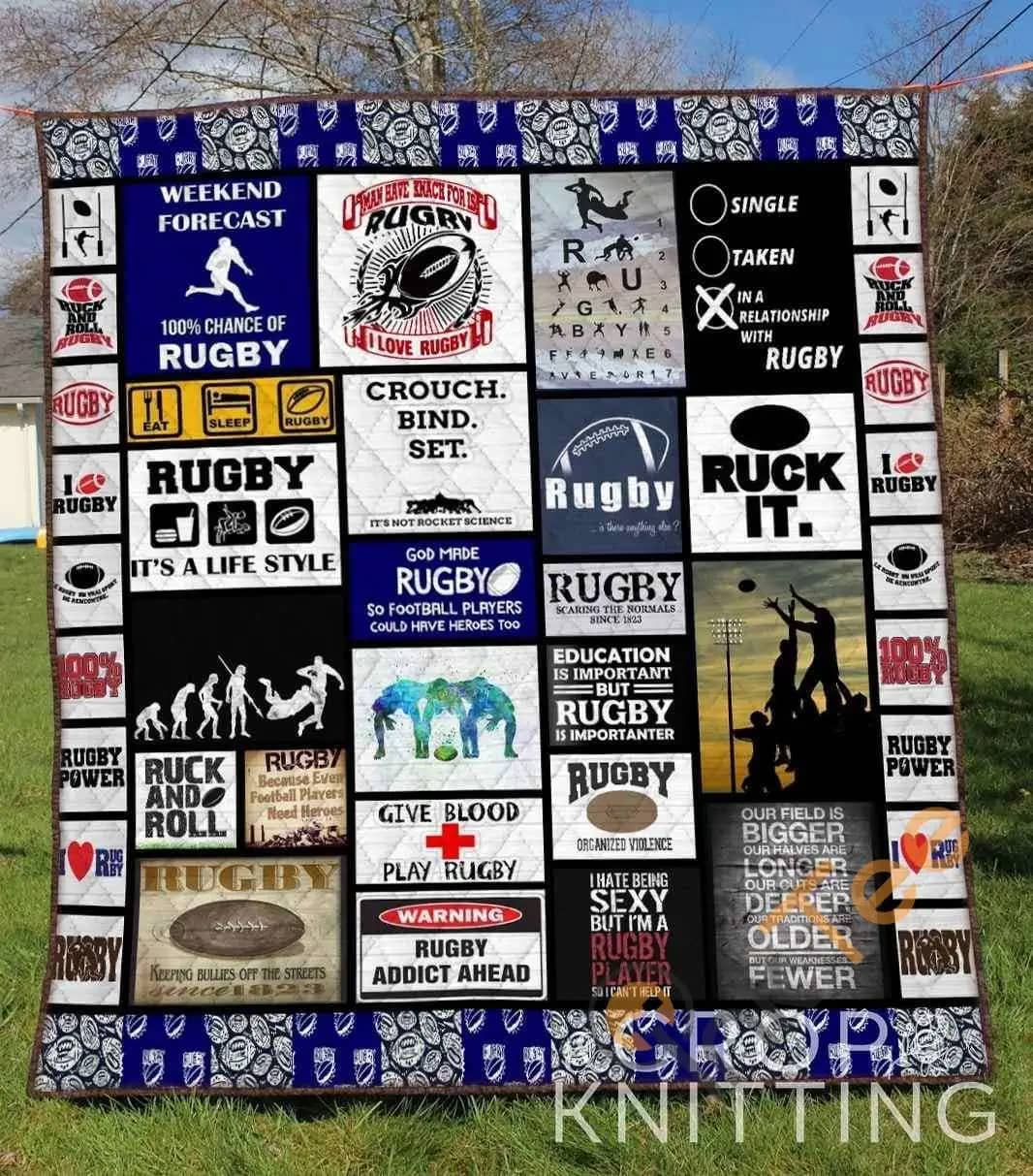 Rugby 1  Blanket Th1307 Quilt
