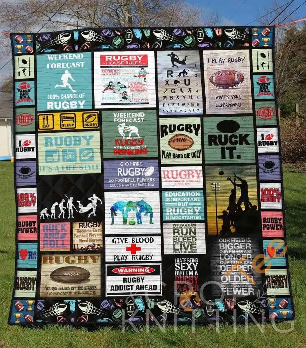 Rugby 2  Blanket Th1307 Quilt