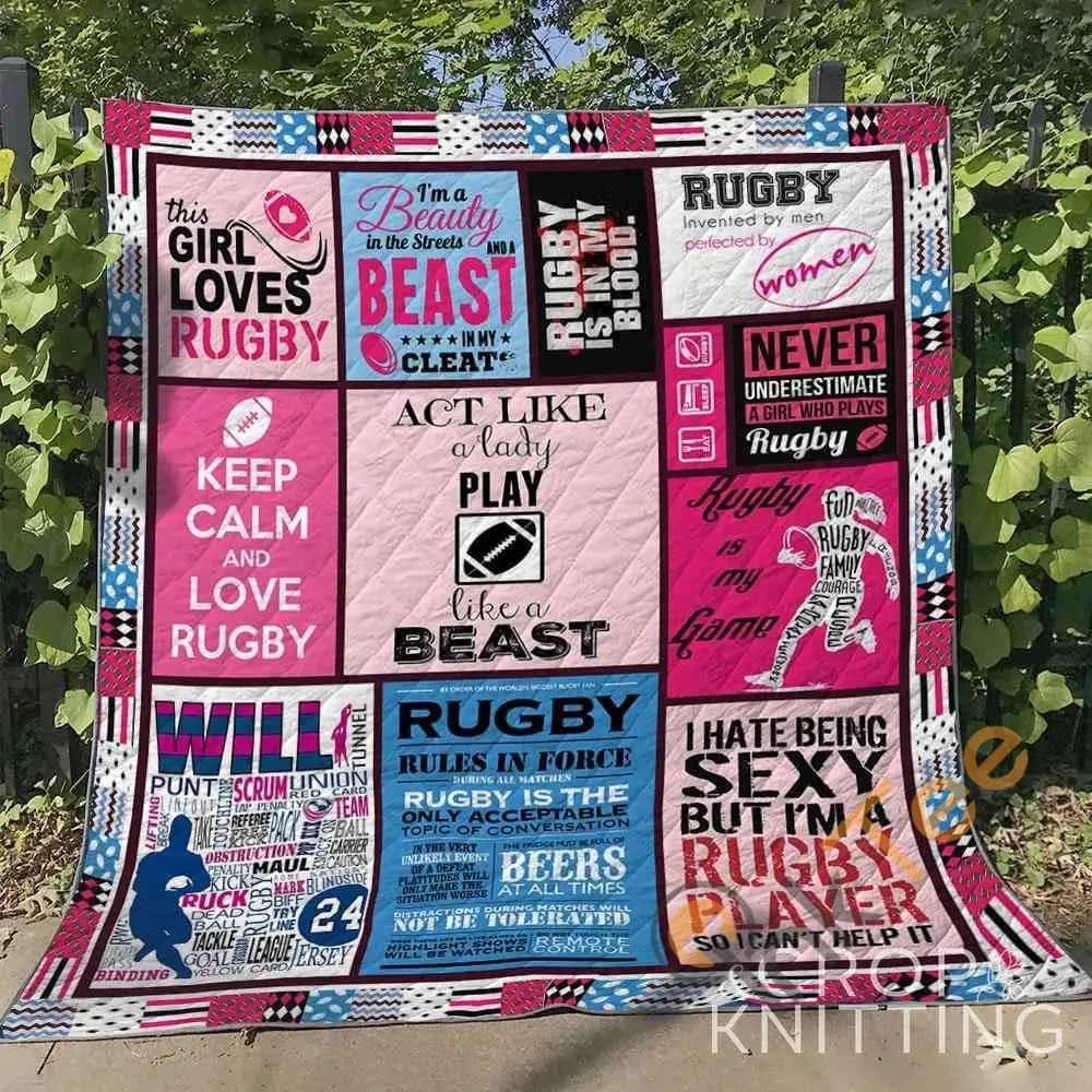 Rugby 3  Blanket Th1307 Quilt