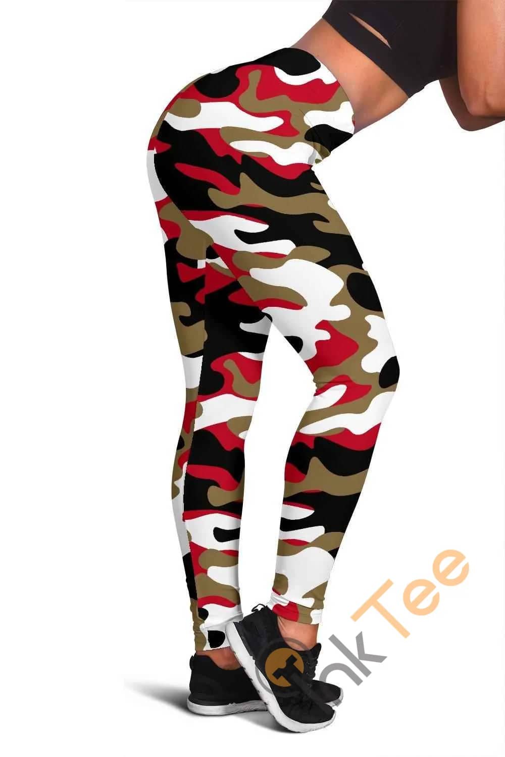 San Francisco Forty Niners Inspired Tru Camo 3D All Over Print For Yoga Fitness Fashion Women'S Leggings