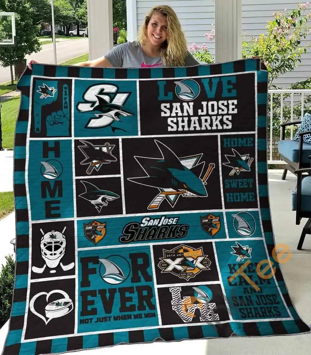 San Jose Sharks  Blanket TH2906 Quilt