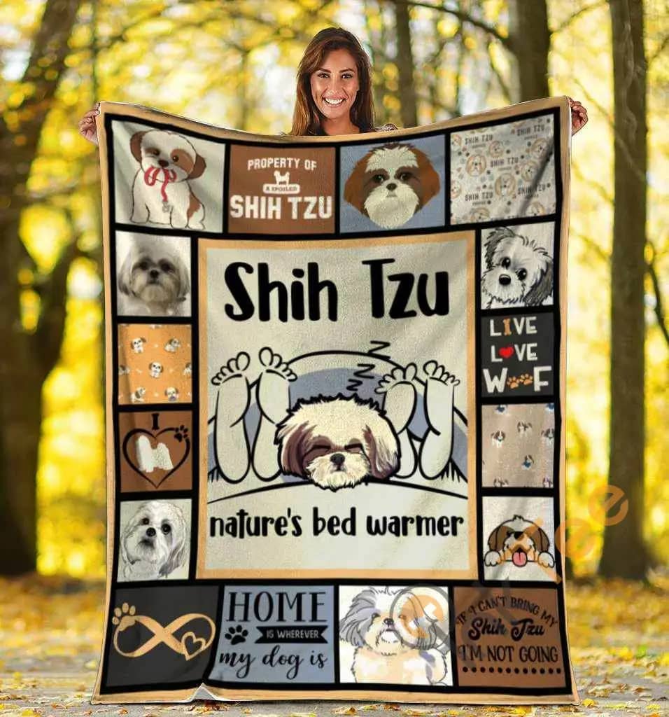 Shih Tzu Nature'S Bed Warmer Shih Tzu Dog Ultra Soft Cozy Plush Fleece Blanket