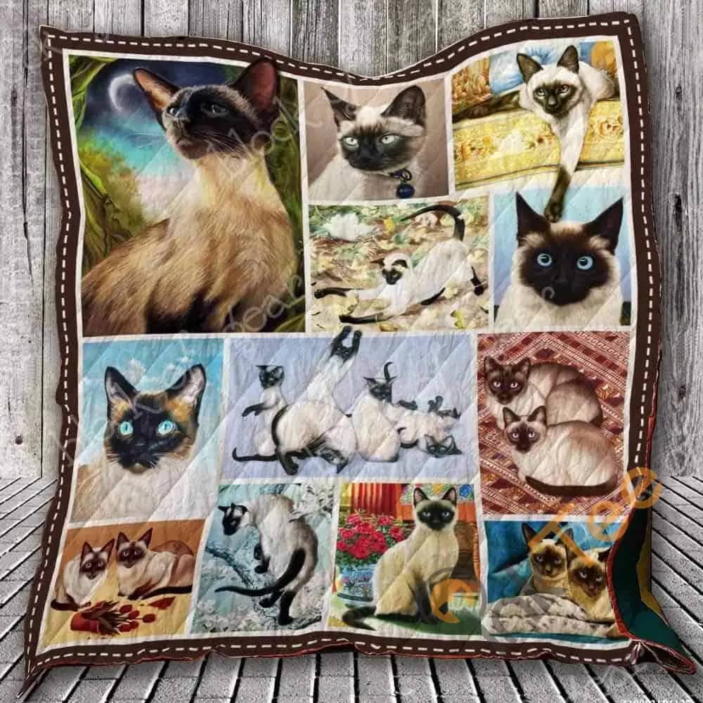 Siamese Cat  Blanket Kc1707 Quilt