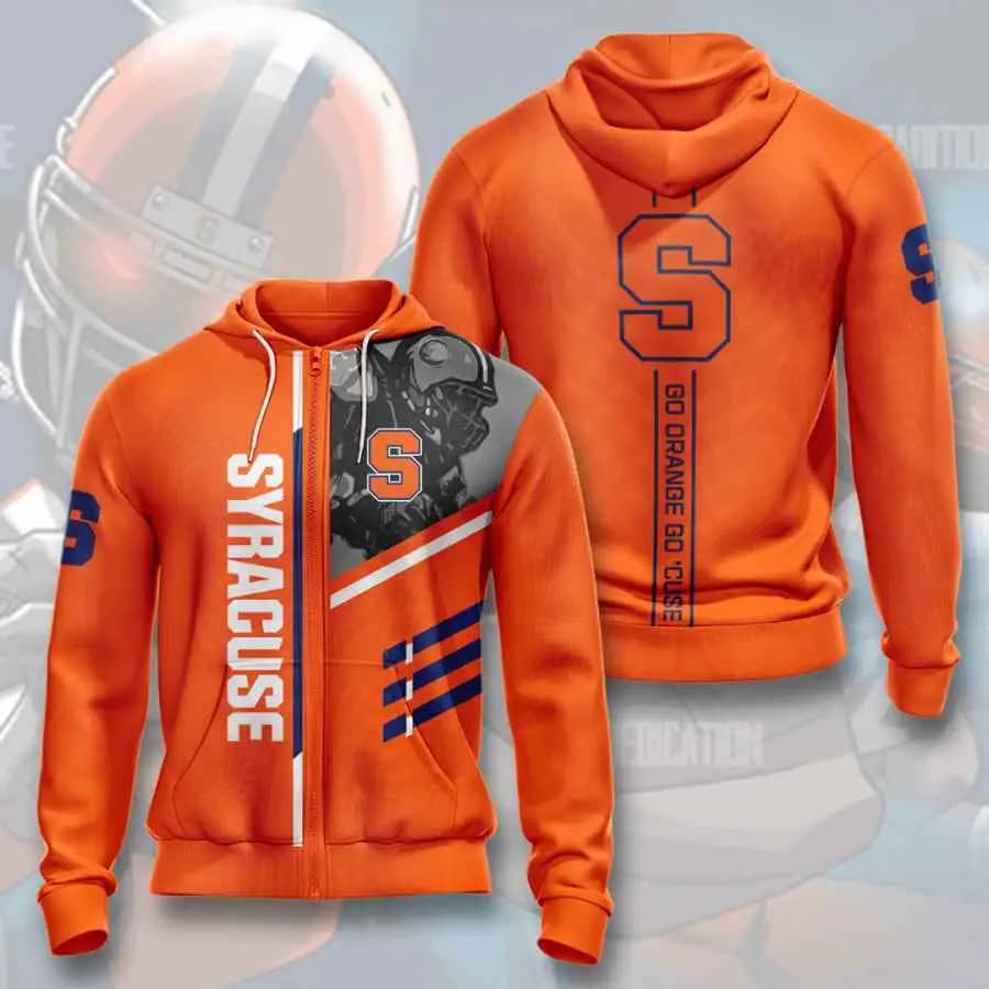 Sports American Football Ncaaf Syracuse Orange Usa 319 Hoodie 3D