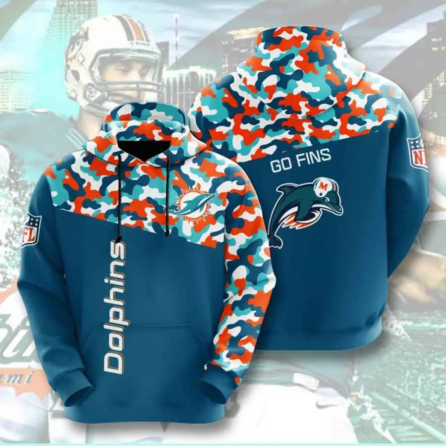 Sports American Football Nfl Miami Dolphins Usa 204 Hoodie 3D
