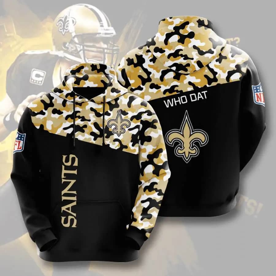 Sports American Football Nfl New Orleans Saints Usa 235 Hoodie 3D