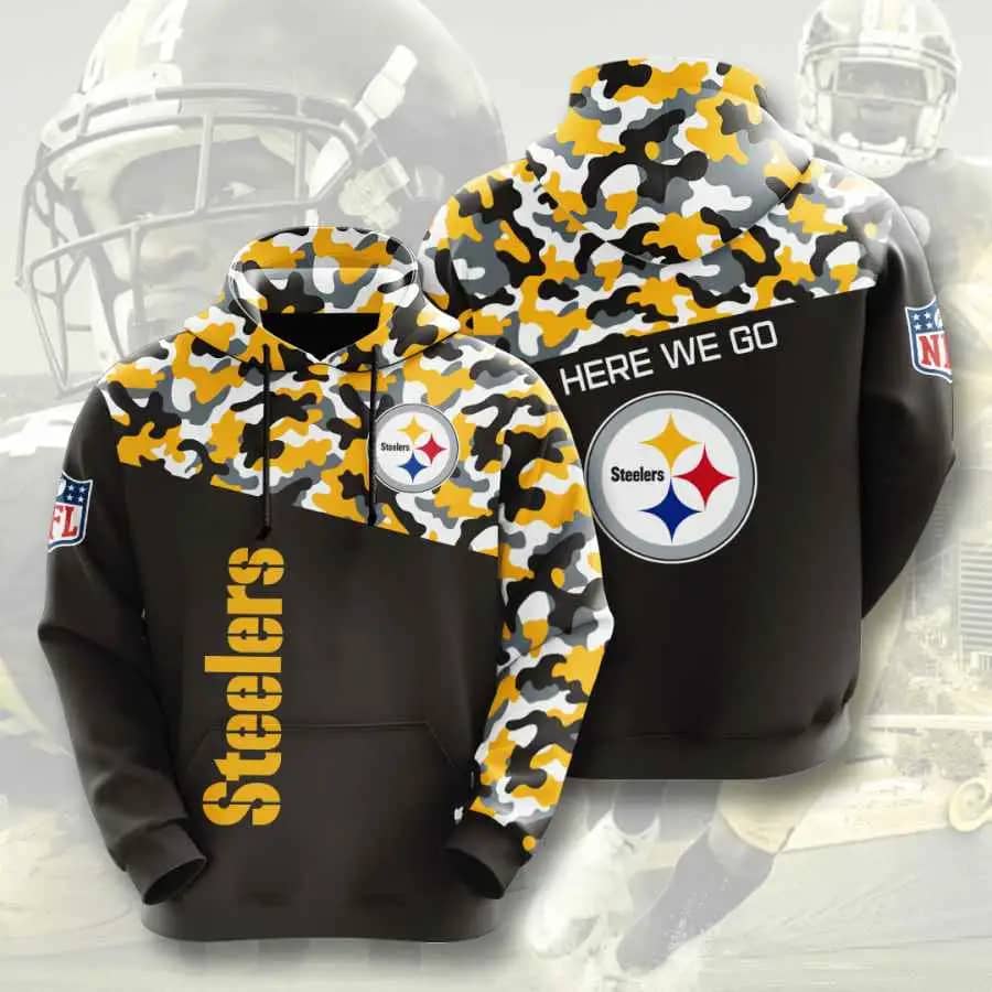 Sports American Football Nfl Pittsburgh Steelers Usa 283 Hoodie 3D