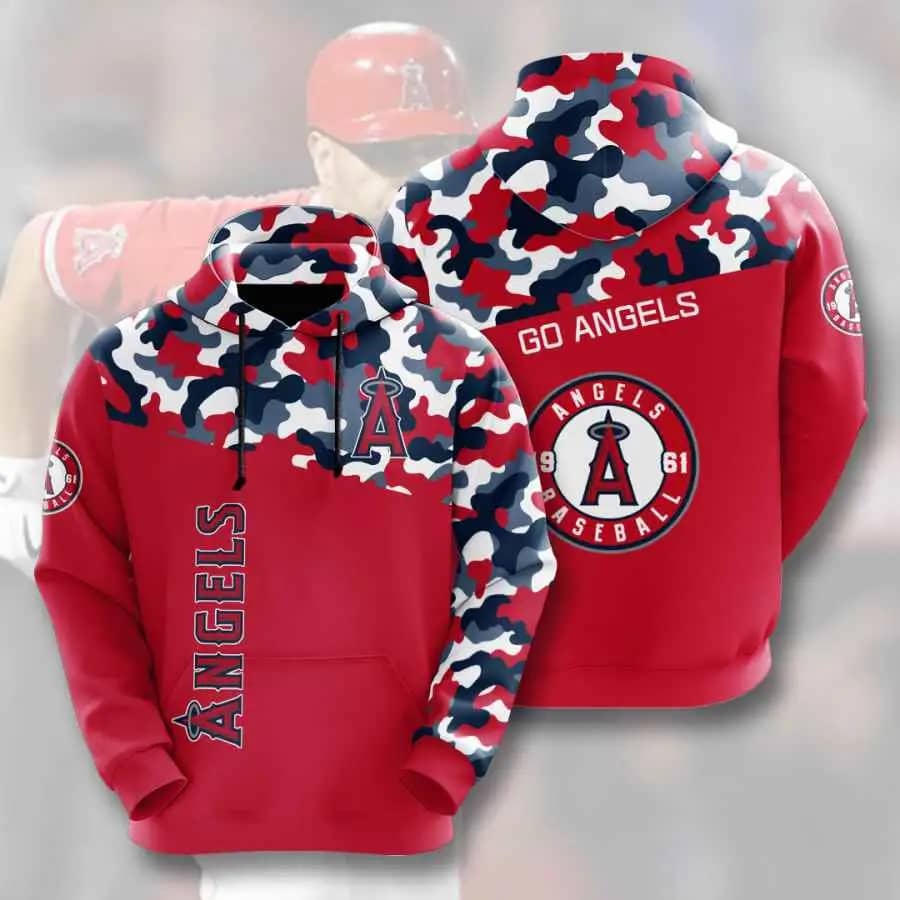Sports Baseball Mlb Los Angeles Angels Usa 191 Hoodie 3D