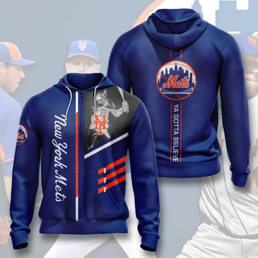 Sports Baseball Mlb New York Mets Usa 577 Hoodie 3D