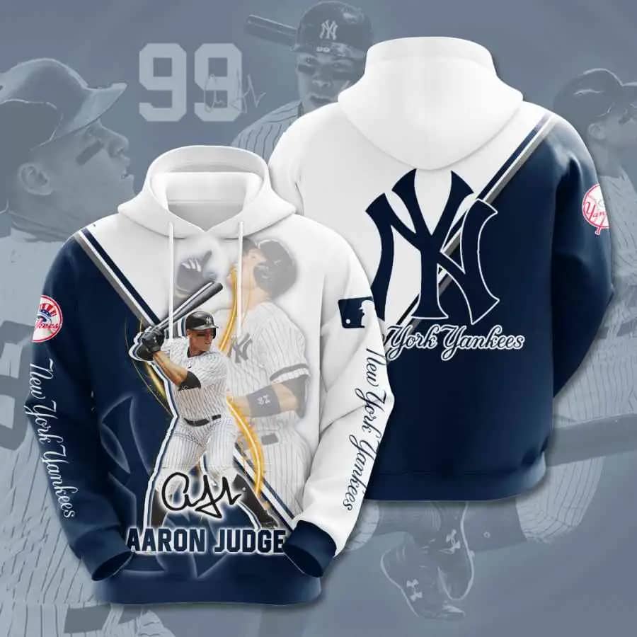 Sports Baseball Mlb New York Yankees Aaron Judge Usa 1164 Hoodie 3D