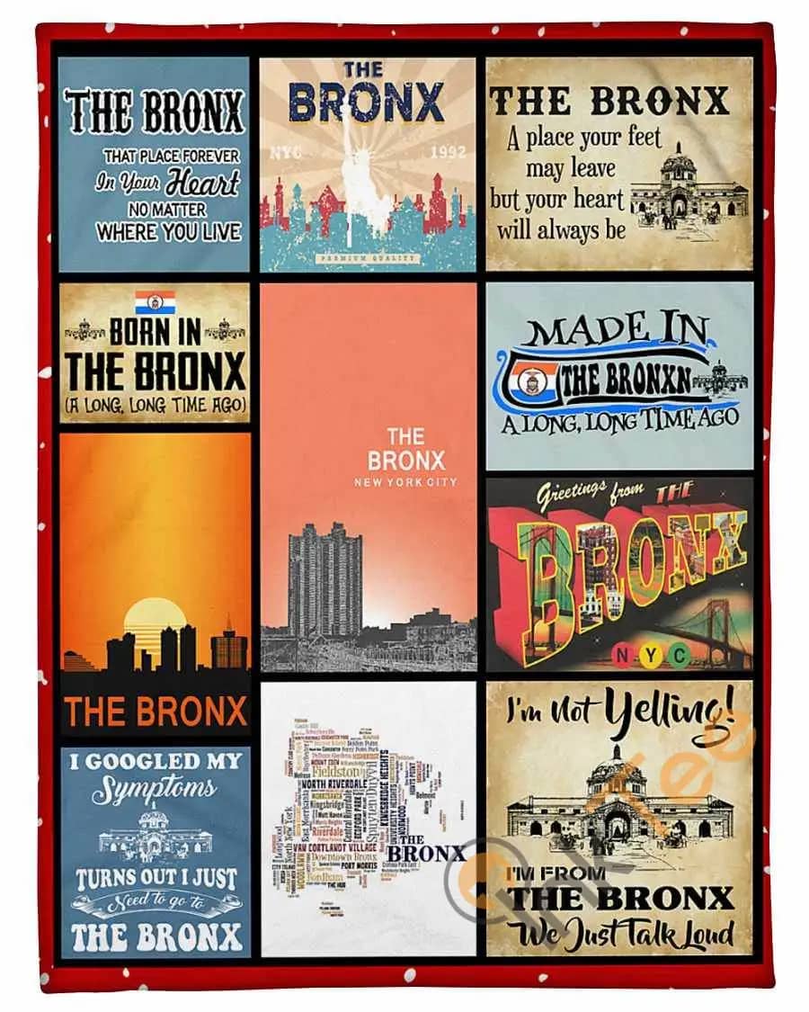 The Bronx That Place Forever In Your Heart Fleece Blanket