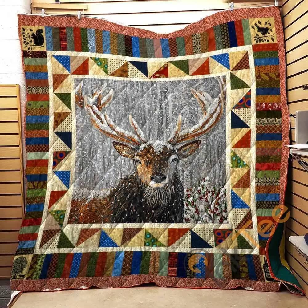The Deer King Of Hunter  Blanket Th1707 Quilt