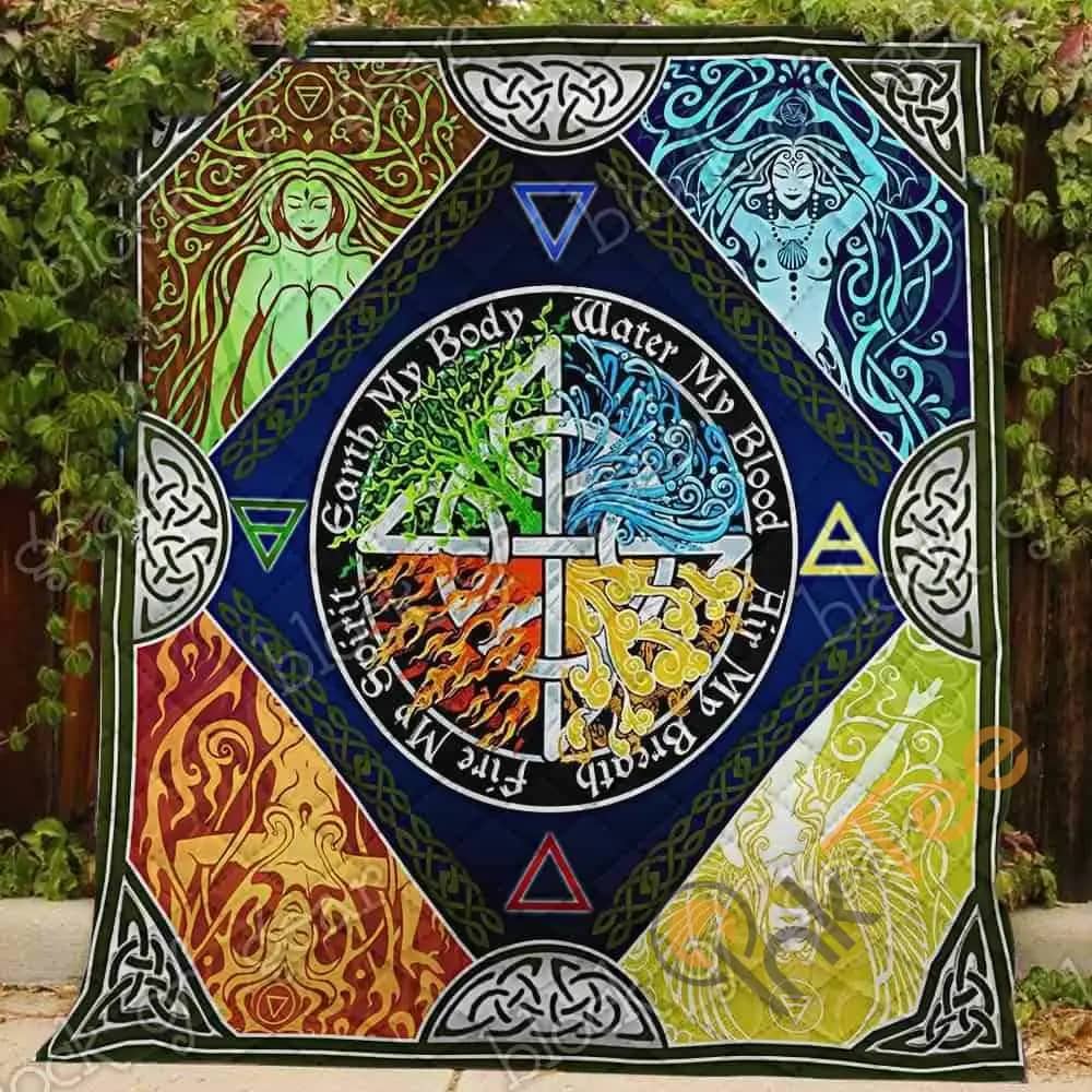 The Four Elements – Pagan  Blanket Kc1807 Quilt