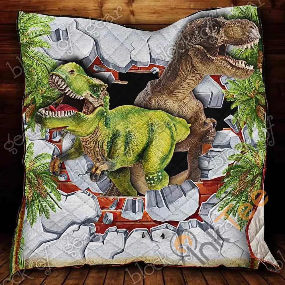 Time Travel Dinosaur  Blanket Kc1207 Quilt